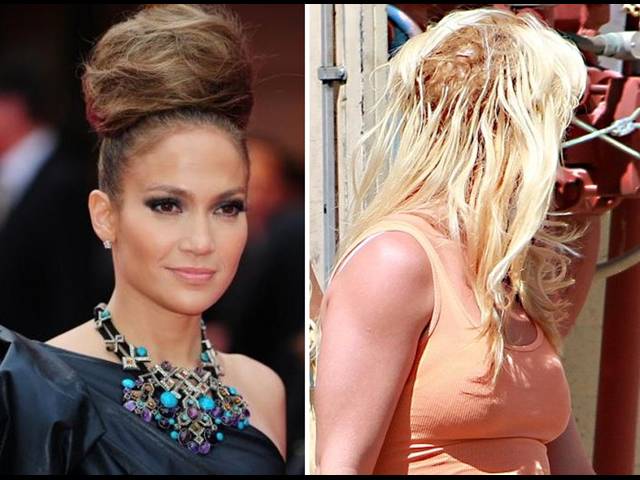 FOTO: Vlasové katastrofy hvězd. Angelina, Britney, Lopez a další