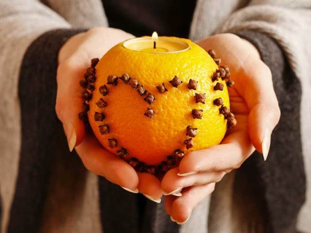 Podpořte podzimní atmosféru dekoracemi z pomeranče