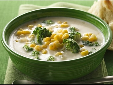  Brokolicová polévka s kukuřicí                                