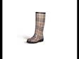 Holínky Burberry Rain boots s typickou kostkou, Burberry, 229 USD.