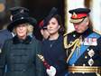 Vévodkyně  Camilla, vévodkyně Kate Middleton a princ Charles.
