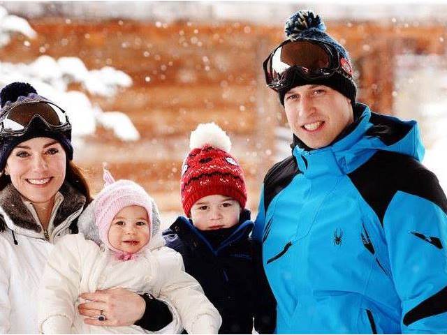 Reklama na štěstí: Kate a William poprvé na horách s dětmi! (FOTO)