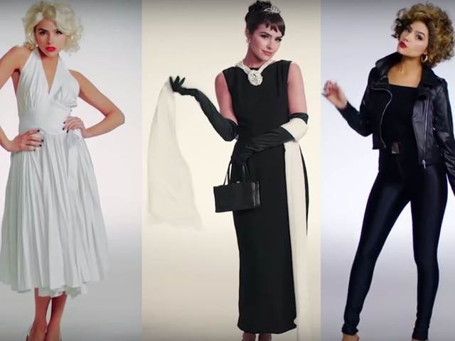 100 let módních filmových ikon v jediném videu