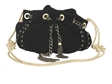 Sametová kabelka s řetězovým uchem, Marks&Spencer, 1050 Kč.