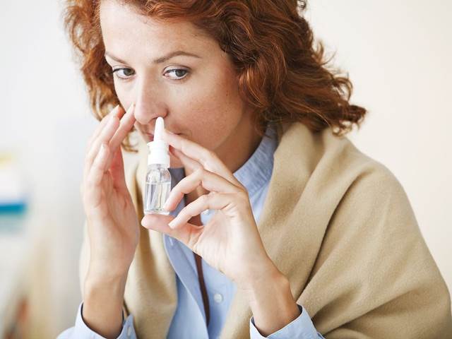 Používání nosních kapek a sprejů může vést k závislosti