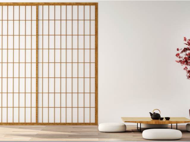 Interiér lze vkusně rozdělit pomocí japonských stěn