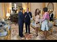 První dáma Spojených států Michelle Obama a Kate, vévodkyně z Cambridge a americký prezident Bara...