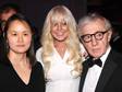 Lindsay Lohan, Soon-Yi Previn a Woody Allen na charitativním večeru amfAR 2012