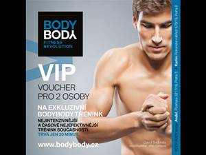 Soutěžte o vouchery za 2 100 Kč na 3 tréninky s osobním trenérem do fitness studia BodyBody