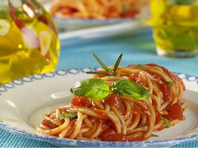 Špagety v ostré omáčce